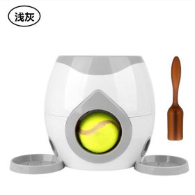 Pet Toys, Dogs, Interactive Training, Reward Machines, Leaky Food Machines, Tennis Machines, Feeders, Serve Machines, Toys 122 (Color: Light gray)