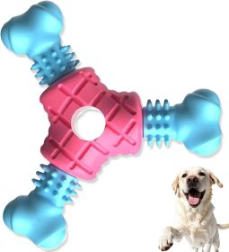 Puppy Teething Toys for Small Medium Dogs - Durable Dog Chew Toys for Puppies, Rubber Puppy Toy to Keep Busy (Color: Blue)